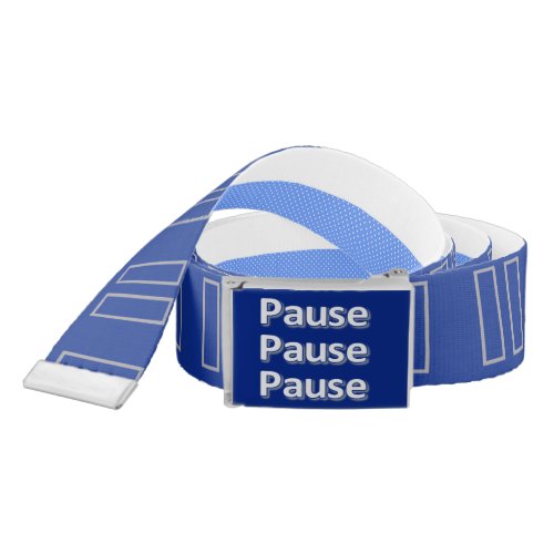 Belt Blue Pause