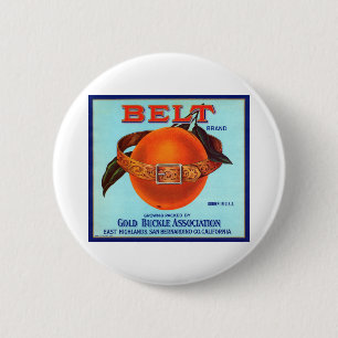 Belt Brand California Oranges Button