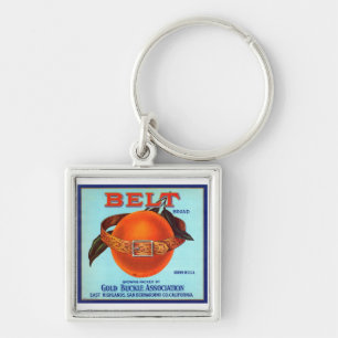 Belt Brand California Oranges Keychain