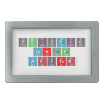 Periodic Table Writer  Belt Buckle