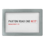 PAXTON ROAD END  Belt Buckle