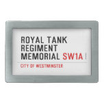 royal tank regiment memorial  Belt Buckle