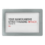 Your NameKAMOHO StreetTHUSONG  Belt Buckle
