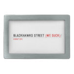 Blackhawks street  Belt Buckle