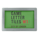 Game Letter Tiles  Belt Buckle