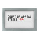 COURT OF APPEAL STREET  Belt Buckle