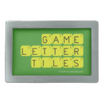 Game Letter Tiles  Belt Buckle