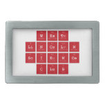 West
 Lincoln
 Science
 C|lub  Belt Buckle