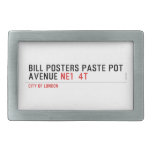 Bill posters paste pot  Avenue  Belt Buckle