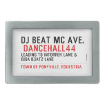 Dj Beat MC Ave.   Belt Buckle