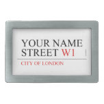 Your Name Street  Belt Buckle