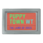 Puppy town  Belt Buckle