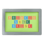 Periodic
 Table
 Writer  Belt Buckle