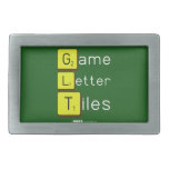 Game
 Letter
 Tiles  Belt Buckle