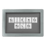 science
 rules  Belt Buckle