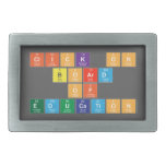 Click On
 Board
 of 
 Education  Belt Buckle