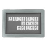 Periodic
 Table
 Writer  Belt Buckle