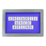 Periodic
 Table
 Writer  Belt Buckle