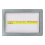 Leena's Home Bakery  Belt Buckle