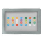 A B C D E F G
 H I J K L M N
 O P Q R S T U
 V W X Y Z ! ?  Belt Buckle