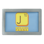 J
 JENNIFER'S
 PHONE  Belt Buckle