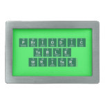 Periodic
 Table
 Writer  Belt Buckle