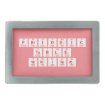 Periodic
 Table
 Writer  Belt Buckle