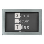 Game
 Letter
 Tiles  Belt Buckle