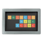 Periodic Table Writer  Belt Buckle