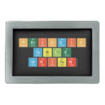 Periodic
 Table
 Writer  Belt Buckle