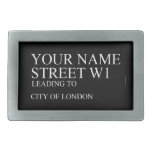 Your Name Street  Belt Buckle