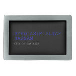 SYED ASIM ALTAF HASSAM  Belt Buckle