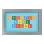 Periodic
 Table
 Writer  Belt Buckle