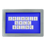 Periodic
 Table
 Writer  Belt Buckle
