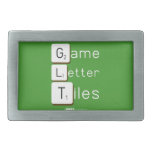 Game
 Letter
 Tiles  Belt Buckle