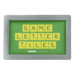 Game
 Letter
 Tiles  Belt Buckle