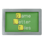 Game Letter Tiles  Belt Buckle