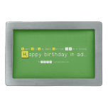 Yeah!!! It's July again. Durotym 13th is clicking    
    Happy birthday in ad..  Belt Buckle