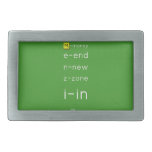 M-money
 e-end
 n-new
 z-zone
 i-in
   Belt Buckle