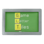 Game
 Letter
 Tiles  Belt Buckle