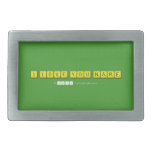 I LOVE YOU NARE  Belt Buckle