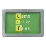 Game
 Letter
 Tiles  Belt Buckle