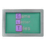 Game
 Letter
 Tiles  Belt Buckle