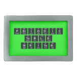 Periodic
 Table
 Writer  Belt Buckle
