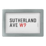 Sutherland ave  Belt Buckle