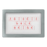 Periodic
 Table
 Writer  Belt Buckle