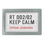 RT 002/02 KEEP CALM  Belt Buckle