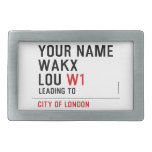 Your Name WAKX LOU  Belt Buckle
