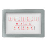 Periodic
 Table
 Writer  Belt Buckle
