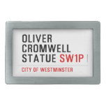 oliver cromwell statue  Belt Buckle